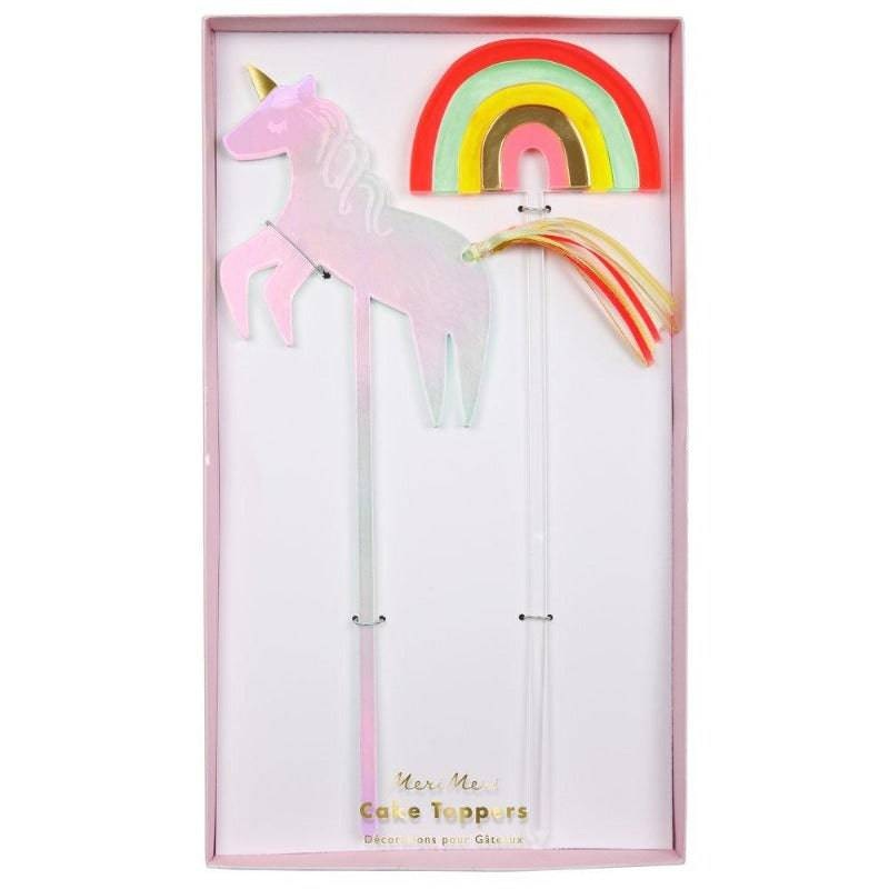 Meri Meri Unicorn Rainbow Cake Toppers