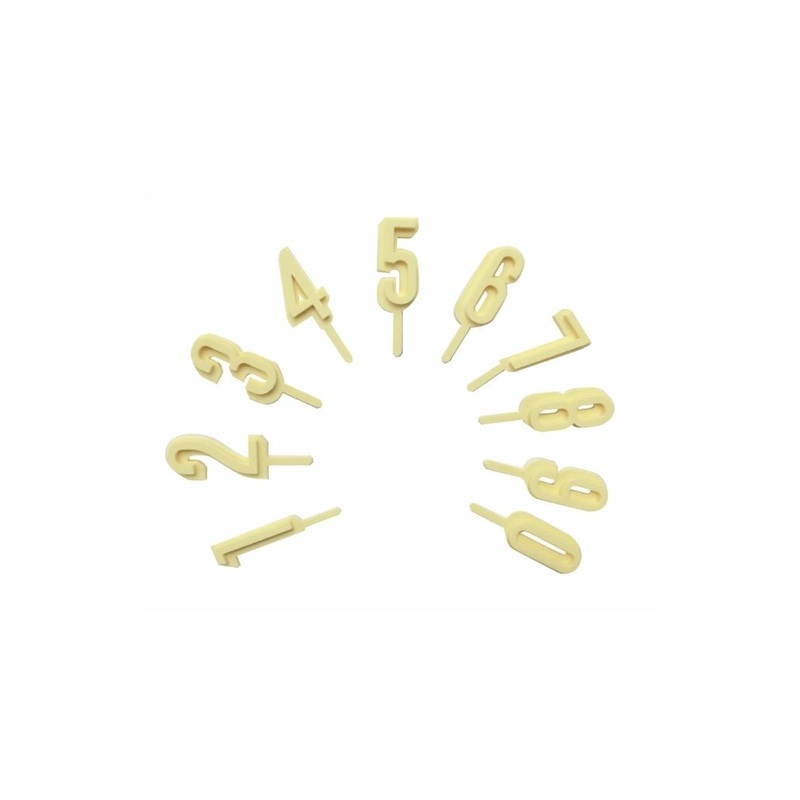 Mini Lemon Number Cake Toppers
