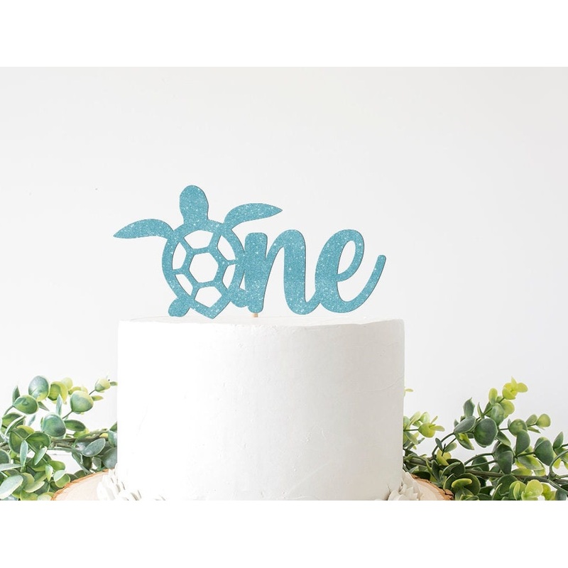 ONEder the Sea Turtle Cake Topper