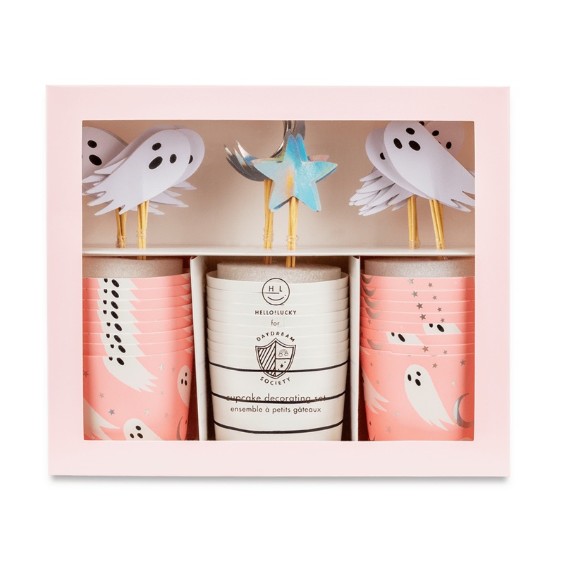 Pink Halloween Cupcake Kit