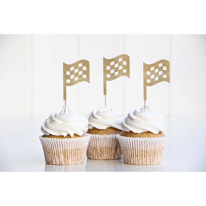 Racing Flag Cupcake Toppers