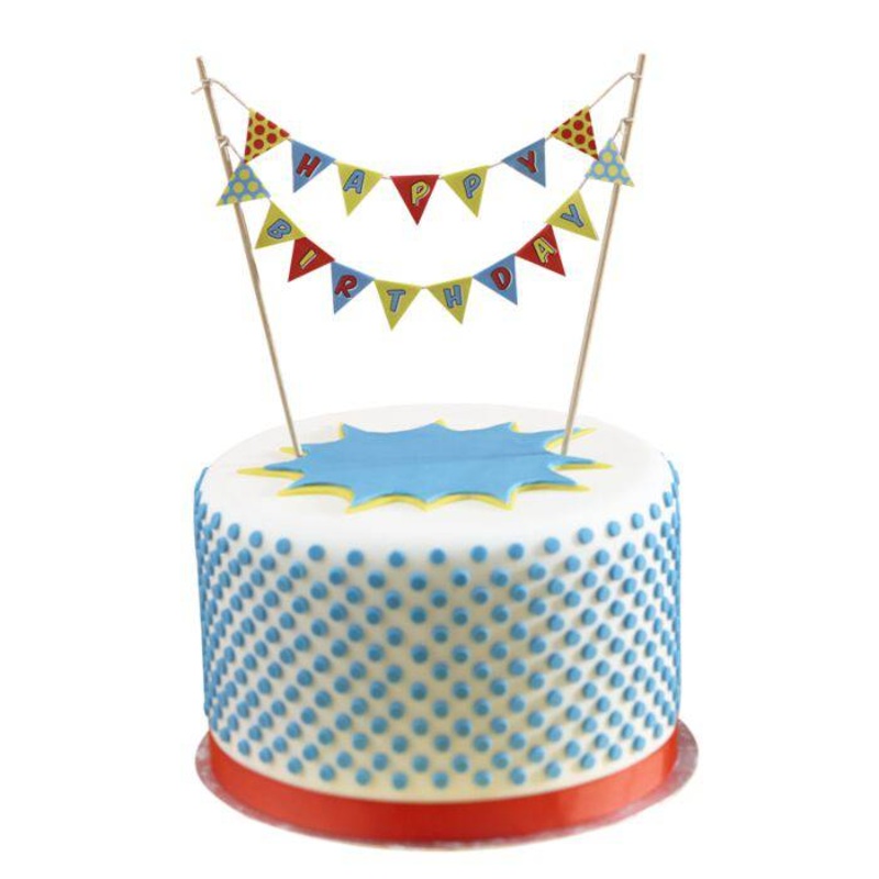 Super Hero Paper Cake Topper  S5105