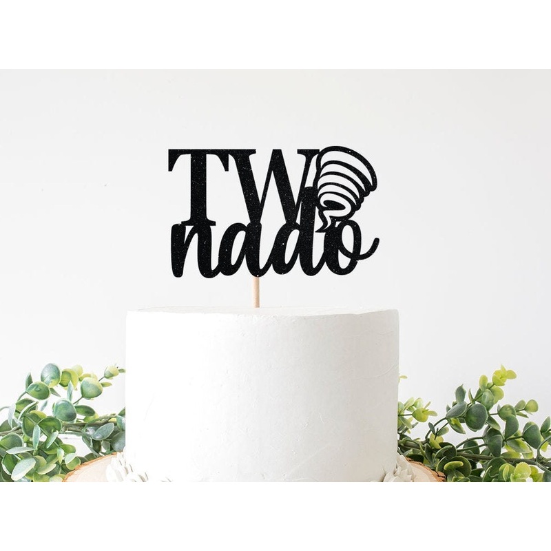 Twonado 2nd Birthday Cake Topper