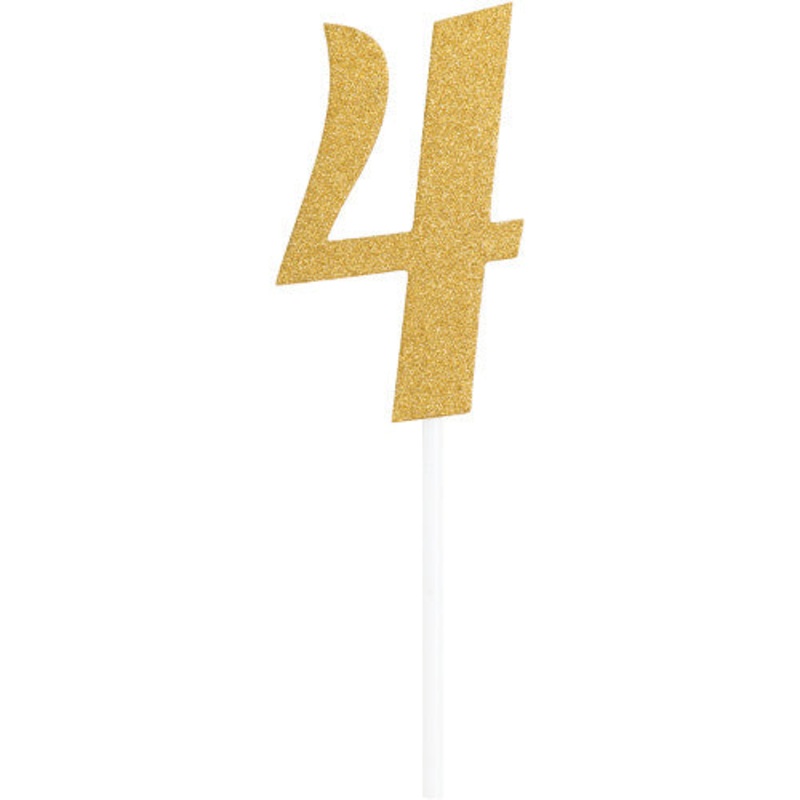 Cake Topper - Gold 4