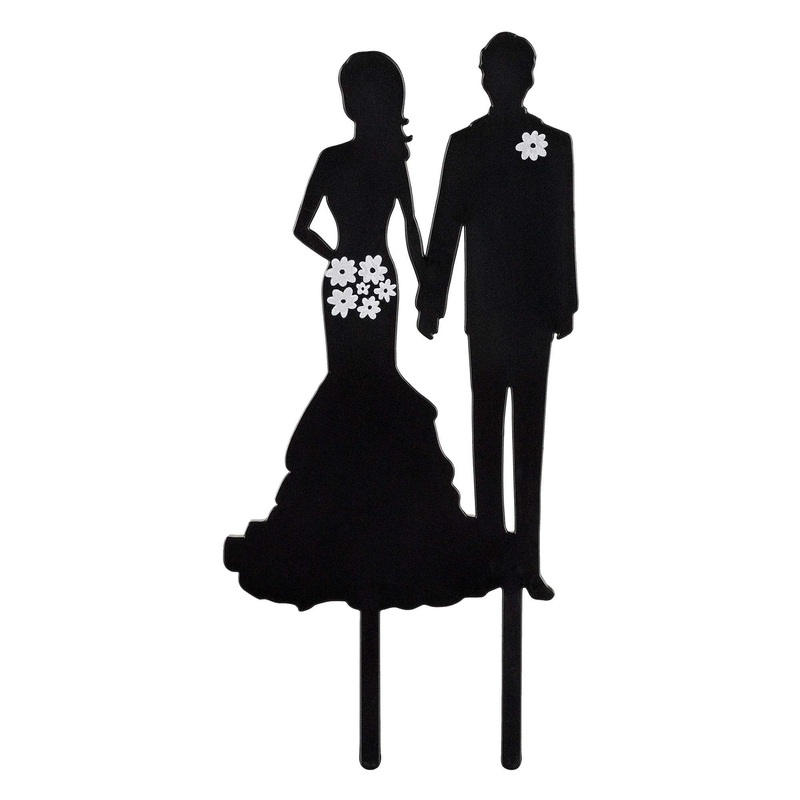 Cake Topper - Silhouette Couple