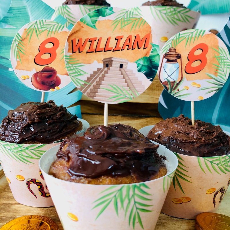 Indiana Jones Cupcake Toppers Set
