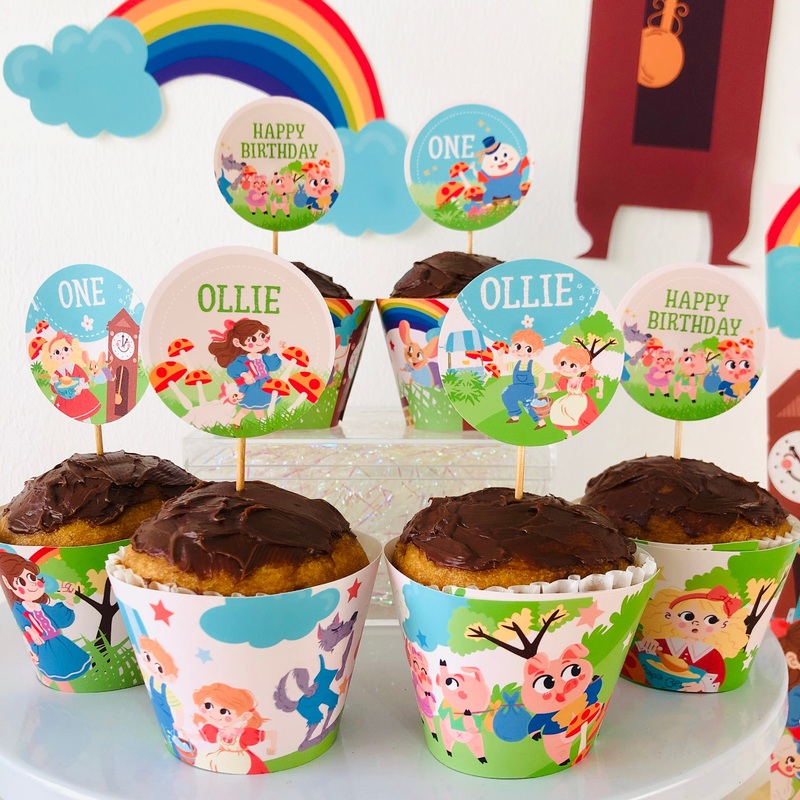 Nursery Rhyme Cupcake Toppers