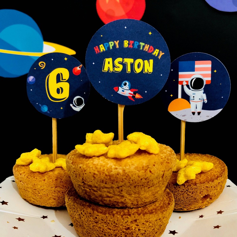 Space Cupcake Toppers Set