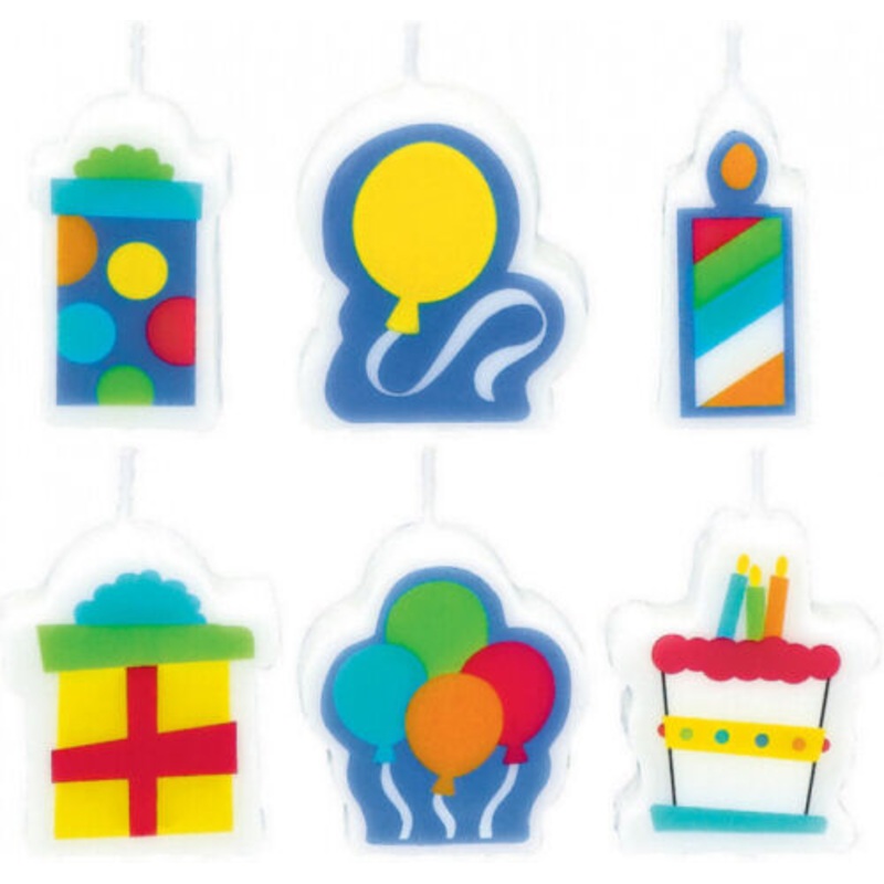 BIRTHDAY MINI Birthday Cake Candle Set 6 pieces