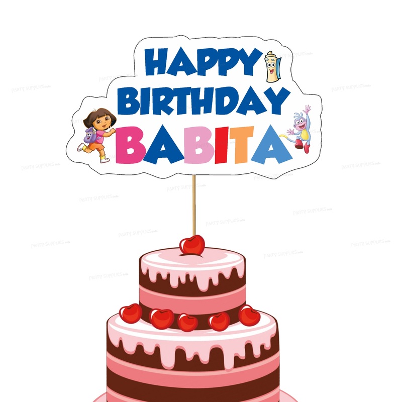 Dora Theme Cake Topper