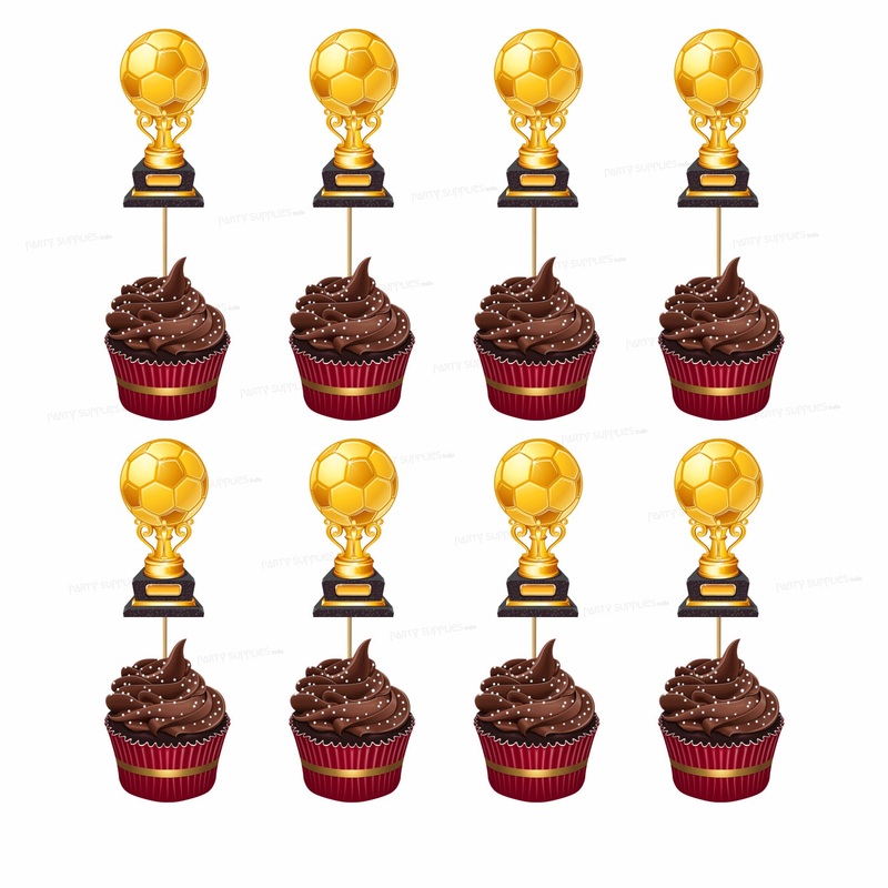 Football Theme Classic Cup Cake Topper