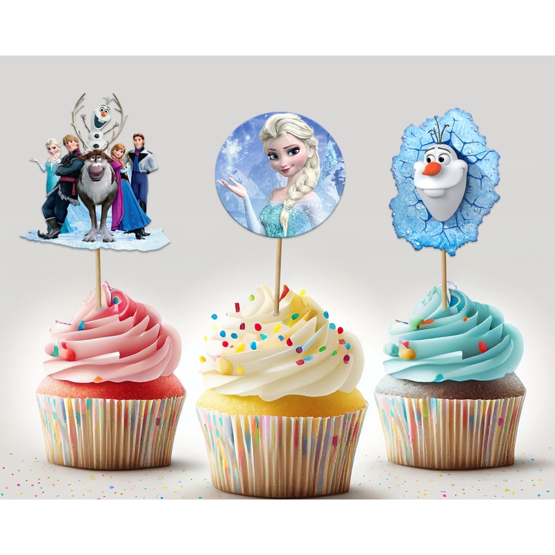 Frozen Theme Cup Cake Topper