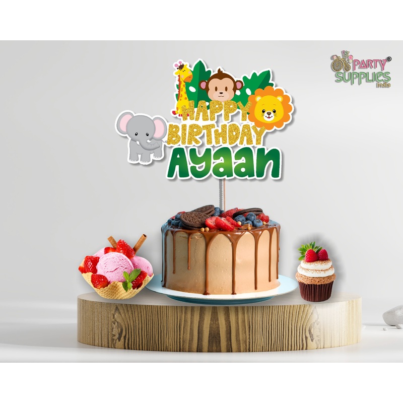 Jungle Theme Cake Topper