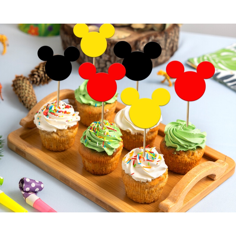 Mickey Mouse Cup Cake Topper