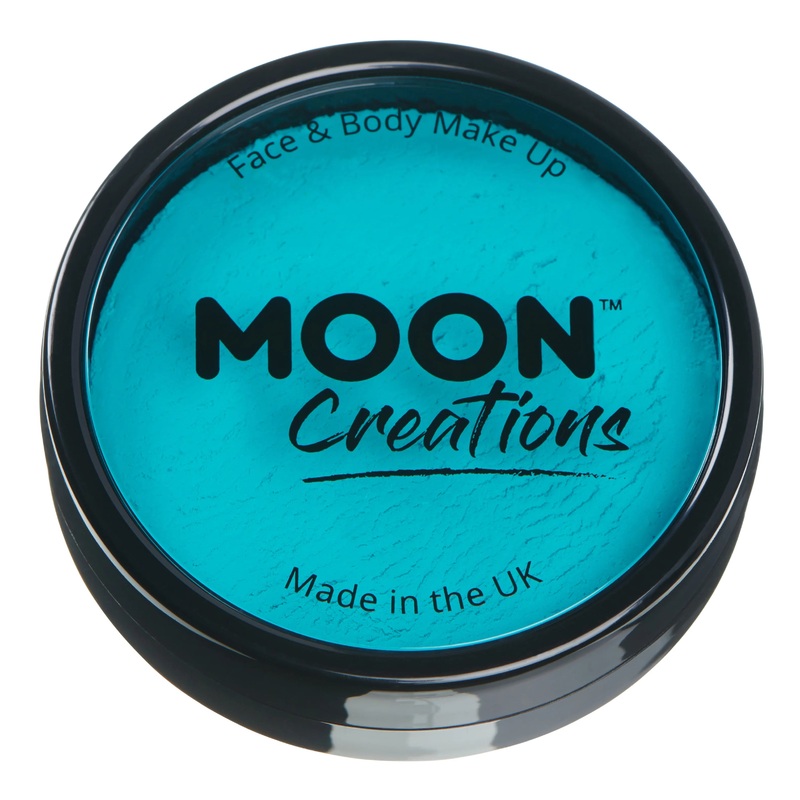 Moon Creations Pro Face Paint Cake Pot - Turquoise