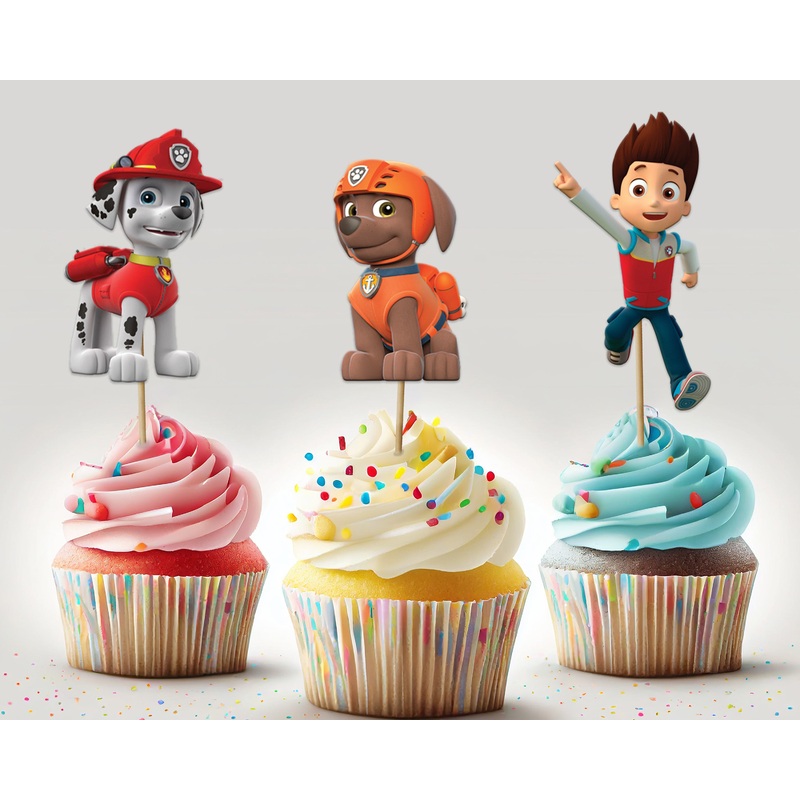 Paw Patrol theme Cup Cake Topper