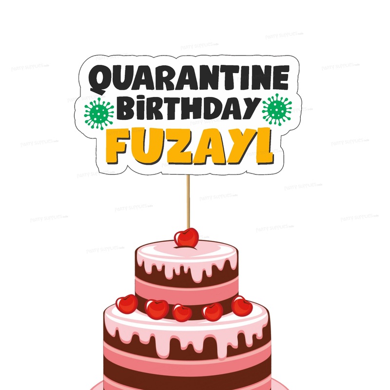 Quarantine Theme Cake Topper