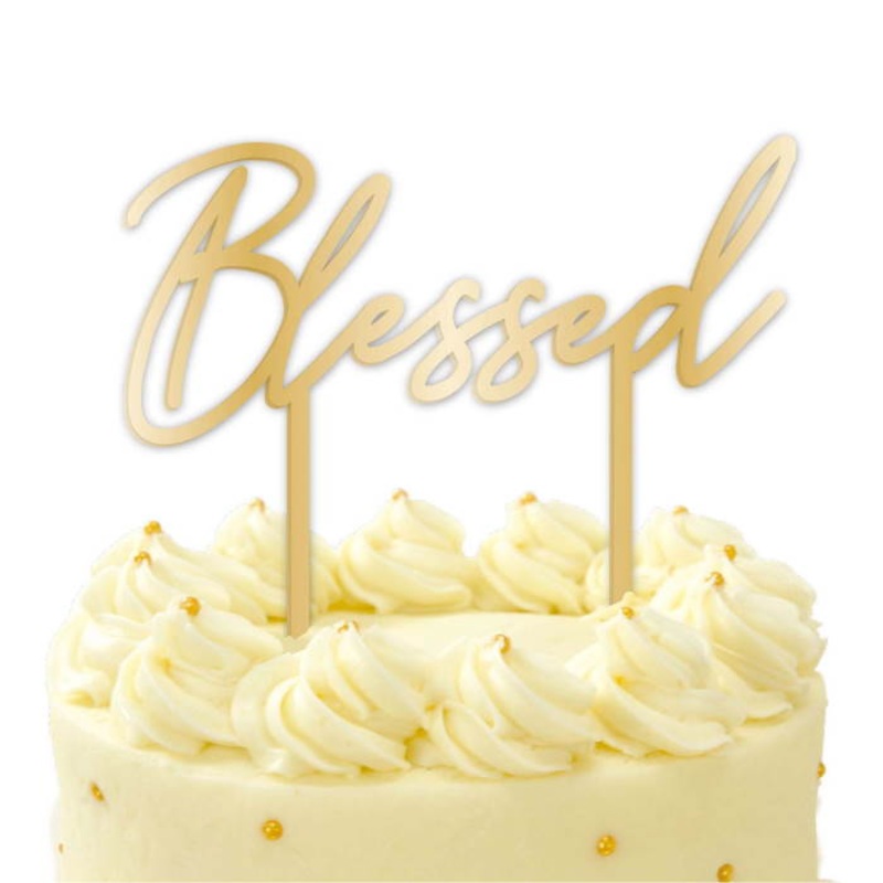 Blessed Cake Topper: Religious Cake Topper
