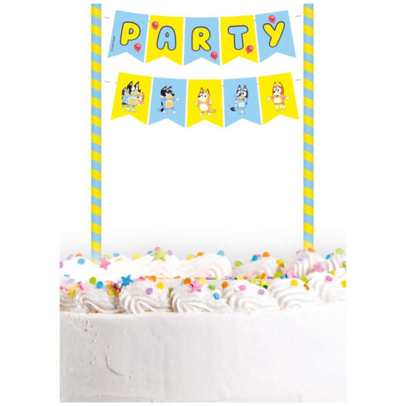 Bluey Party Cake Topper Bunting
