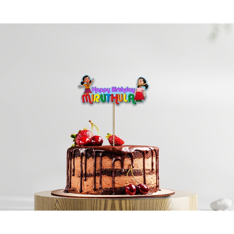Chutti Kannamma Theme Cake Topper