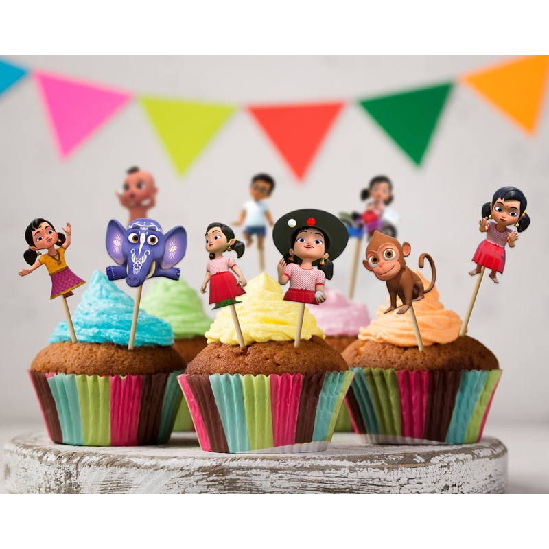 Chutti Kannamma Theme Cup Cake Topper