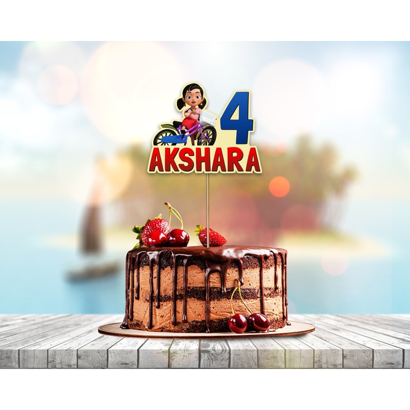 Chutti Kannamma Theme Customized  Cake Topper