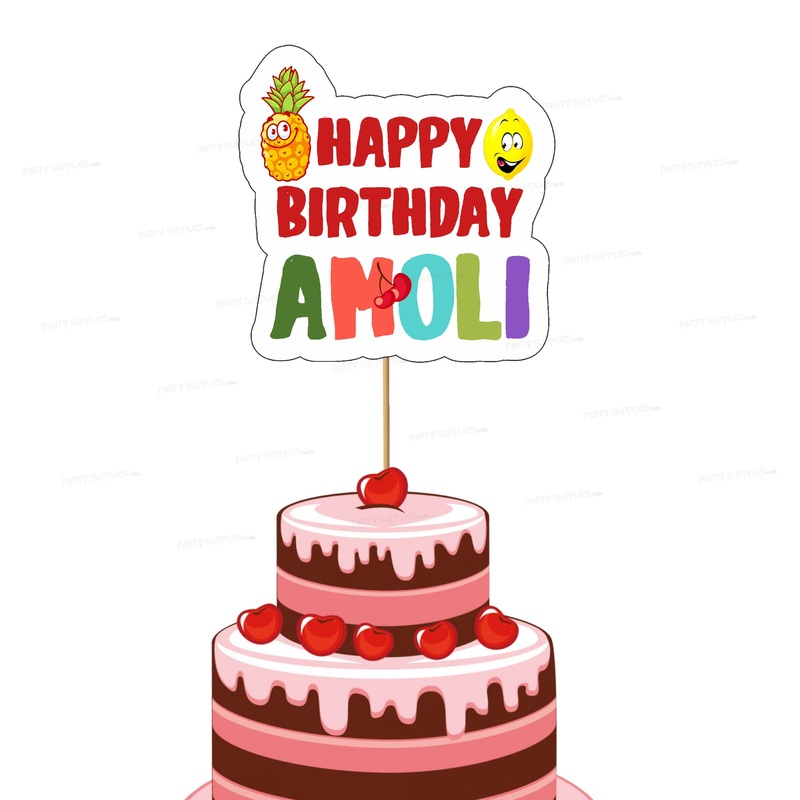 Fruits Theme Cake Topper