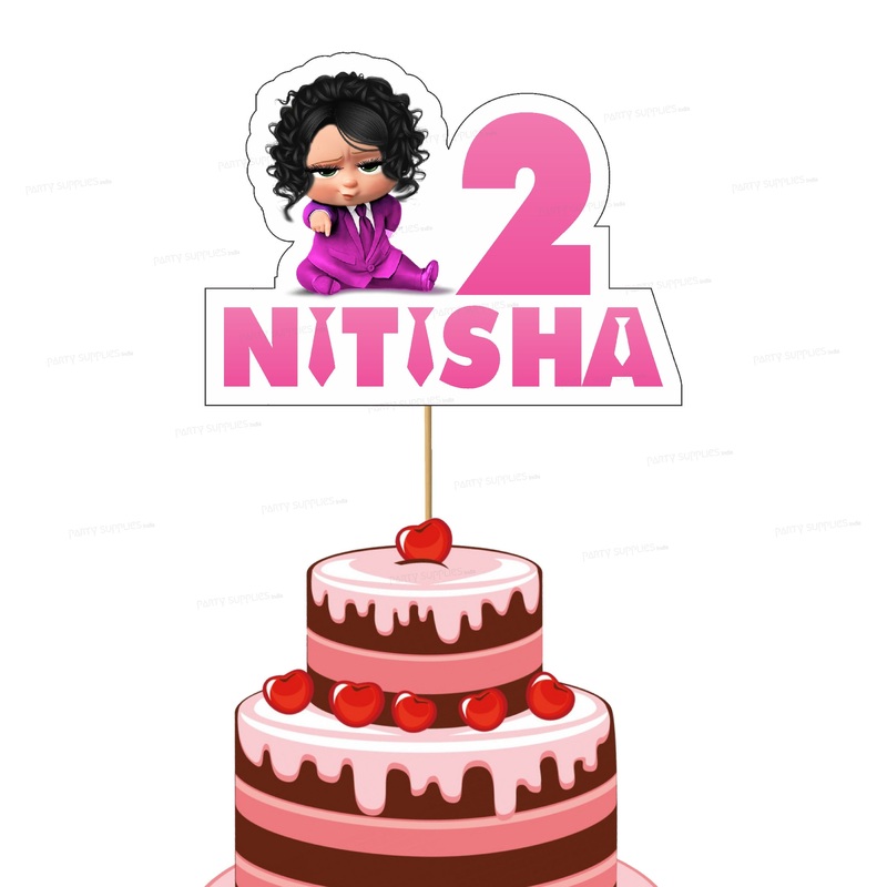 Girl Boss Baby Customized Cake Topper