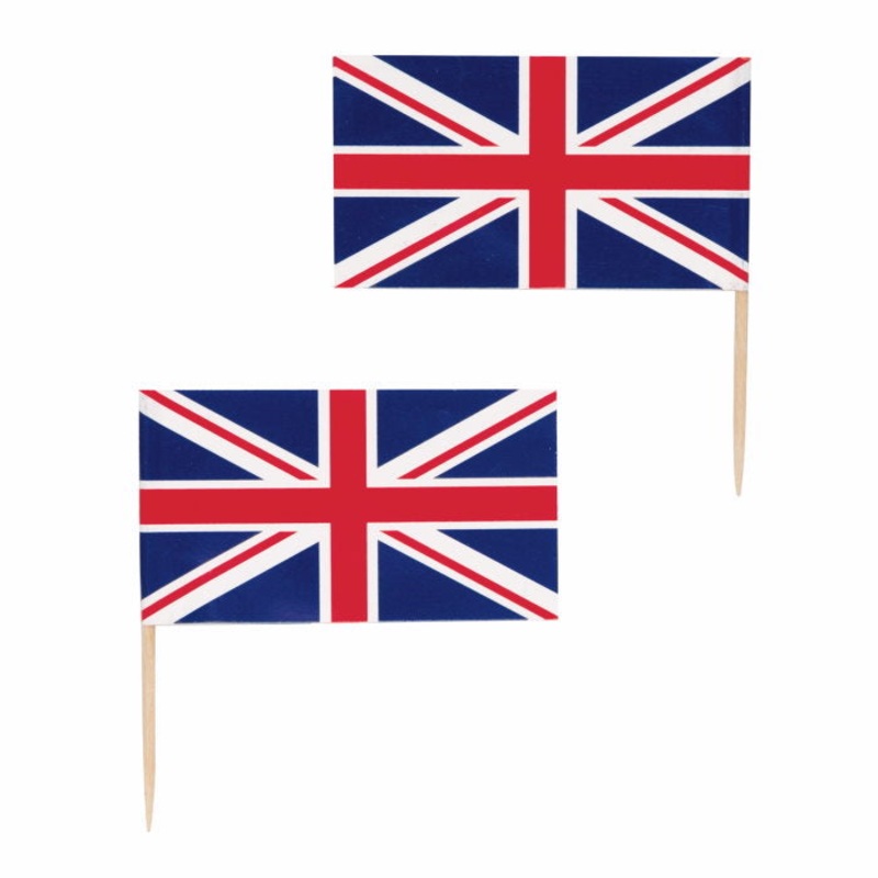 Great Britain Union Jack Cake Sandwich Picks Pack of 30