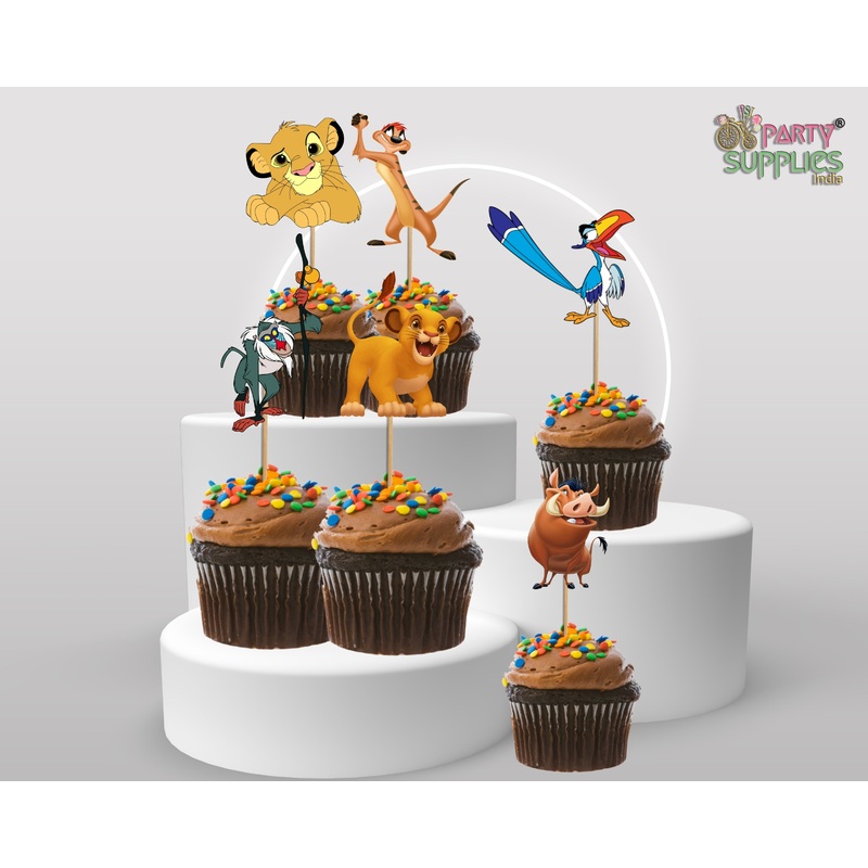 Lion King Theme Cup Cake Topper