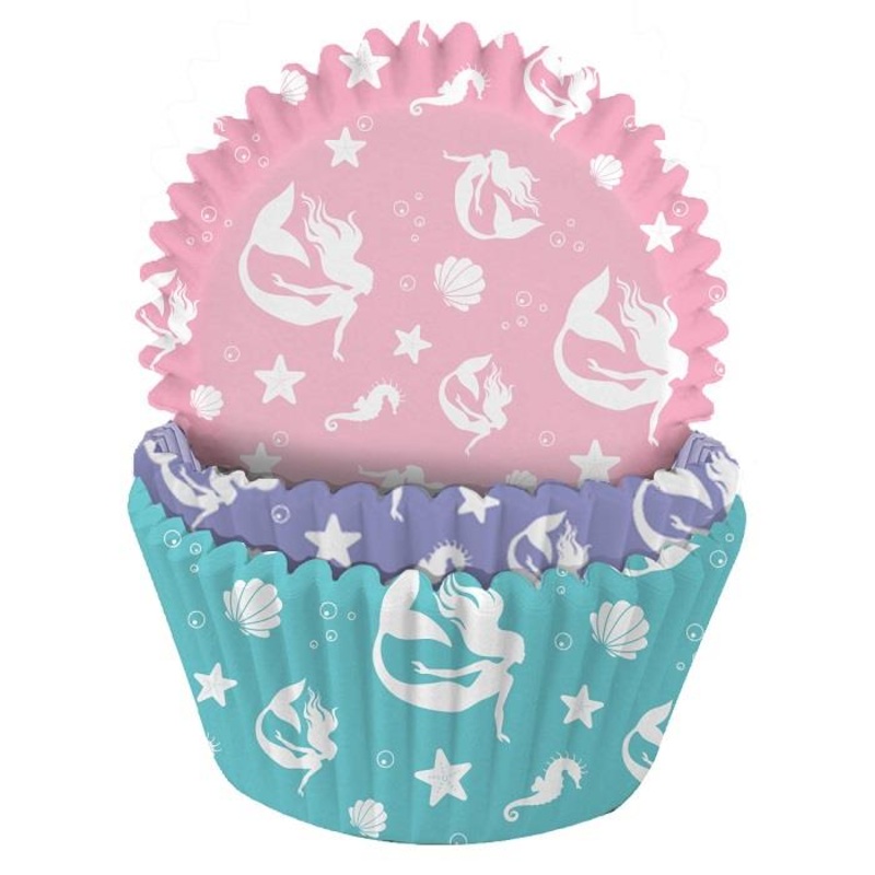 Mermaid Cupcake Cases Pack of 75