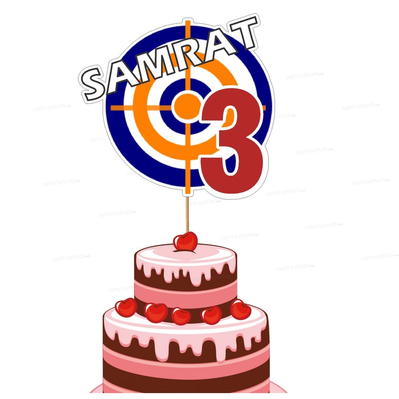 Nerf Theme Customized  Cake Topper