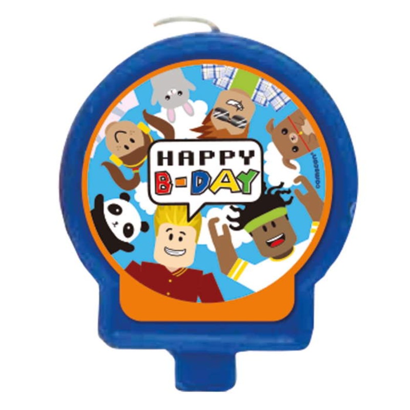 Party Town Birthday Cake Candle 7cm
