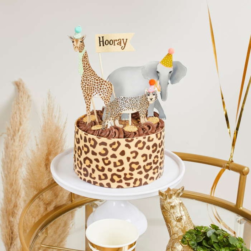 Safari Cake Toppers Set Pack of 4