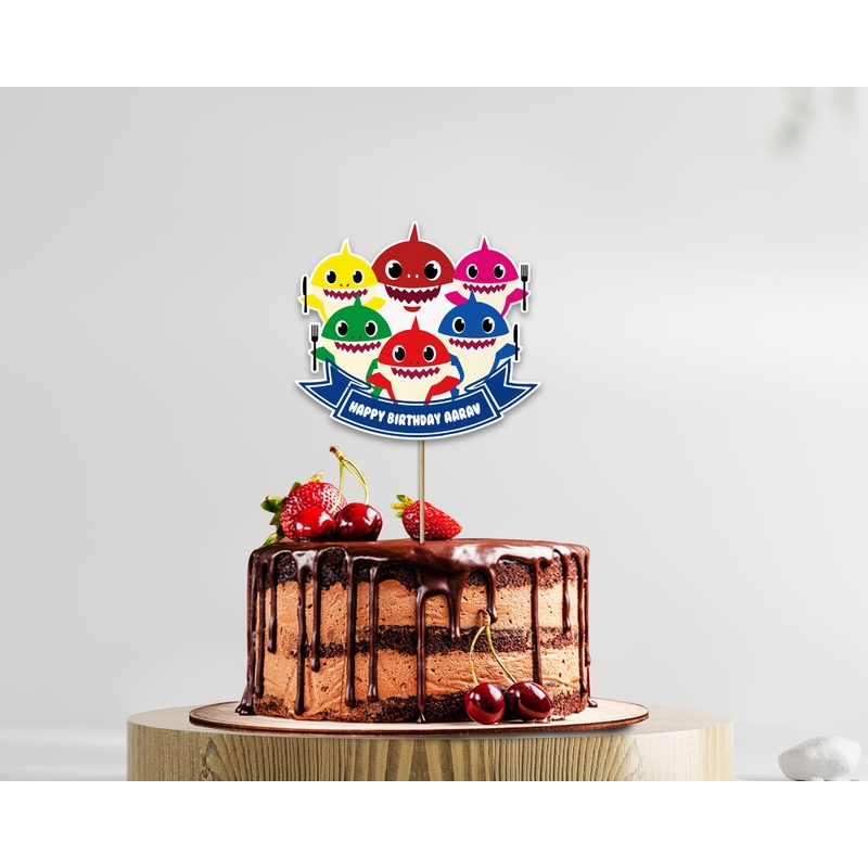Shark Theme Cake Topper