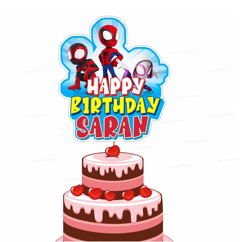 Spidey and his Amazing Friends Theme Customized Cake Topper