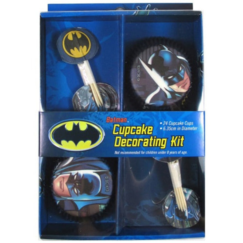 Batman Cupcake Decorating Kit 24pk
