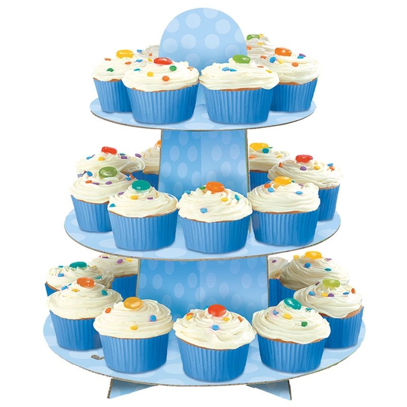 Blue Cupcake Treat Holder