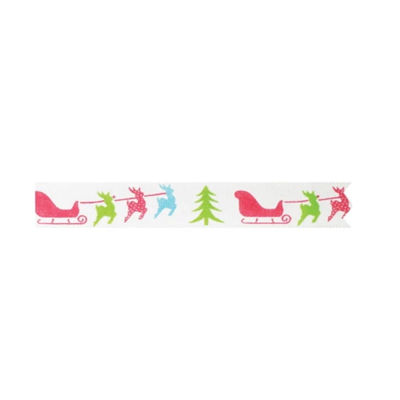 Christmas Sleigh Ride Cake Ribbon Decoration 1 Metre