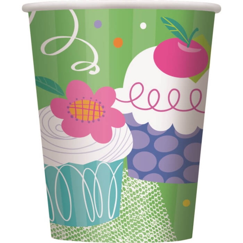 Cupcake Party Cups Pack of 8