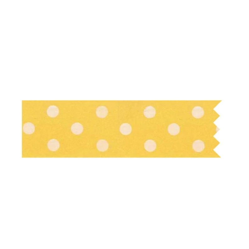 Yellow Polka Dots Cake Ribbon Decoration 1 metre