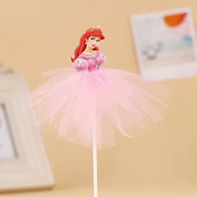 Ariel Pink Stick Cake Topper