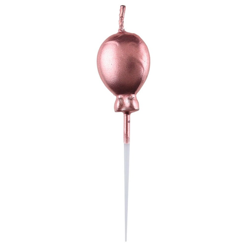 Balloon Cake Candles Rose Gold
