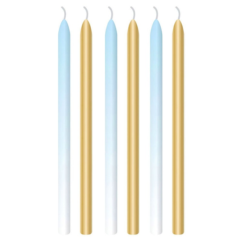 Cake Candle Ombre Blue