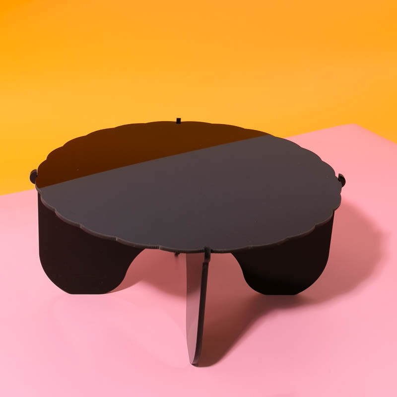 CAKE & CANDLE Plateau Gateau 3-Piece Cake Stand (BLACK)