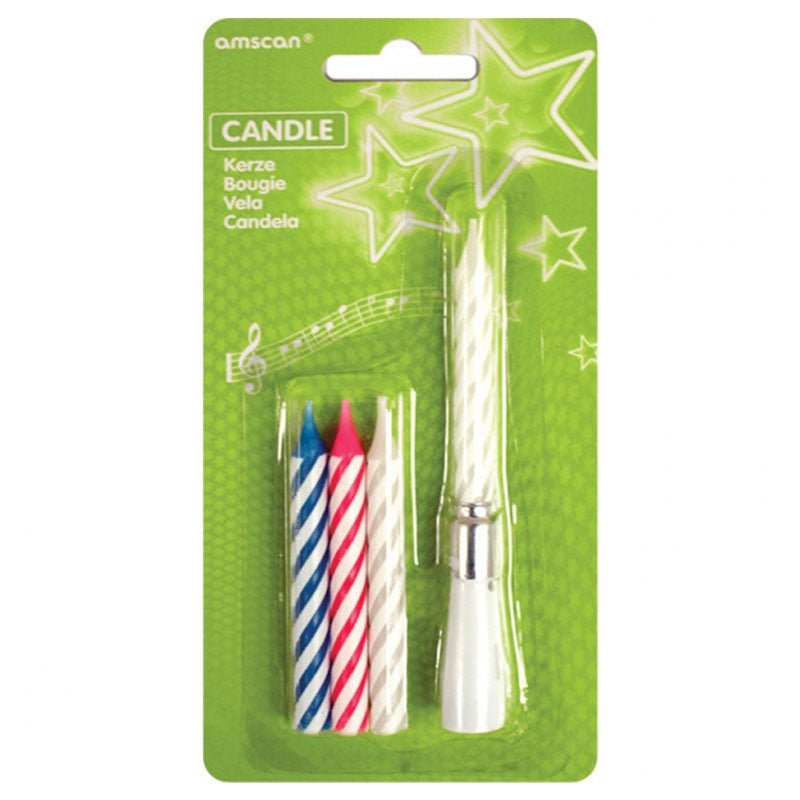 Cake Candles Striped