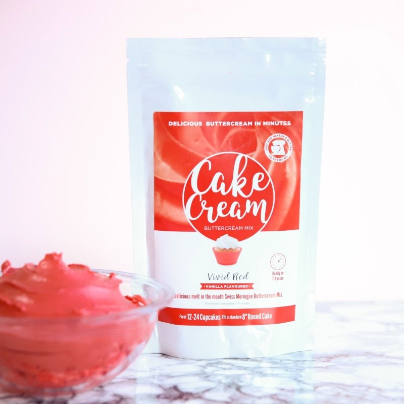 Cake Cream - Vivid Red 400g
