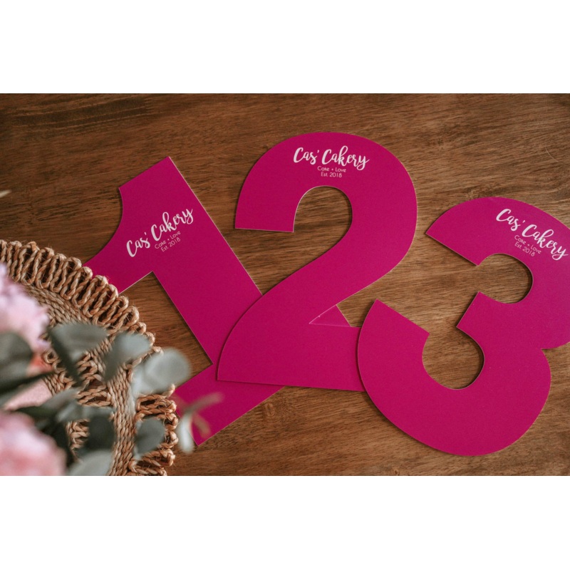 Cas Cakery 0-8 Number Templates - ORIGINAL