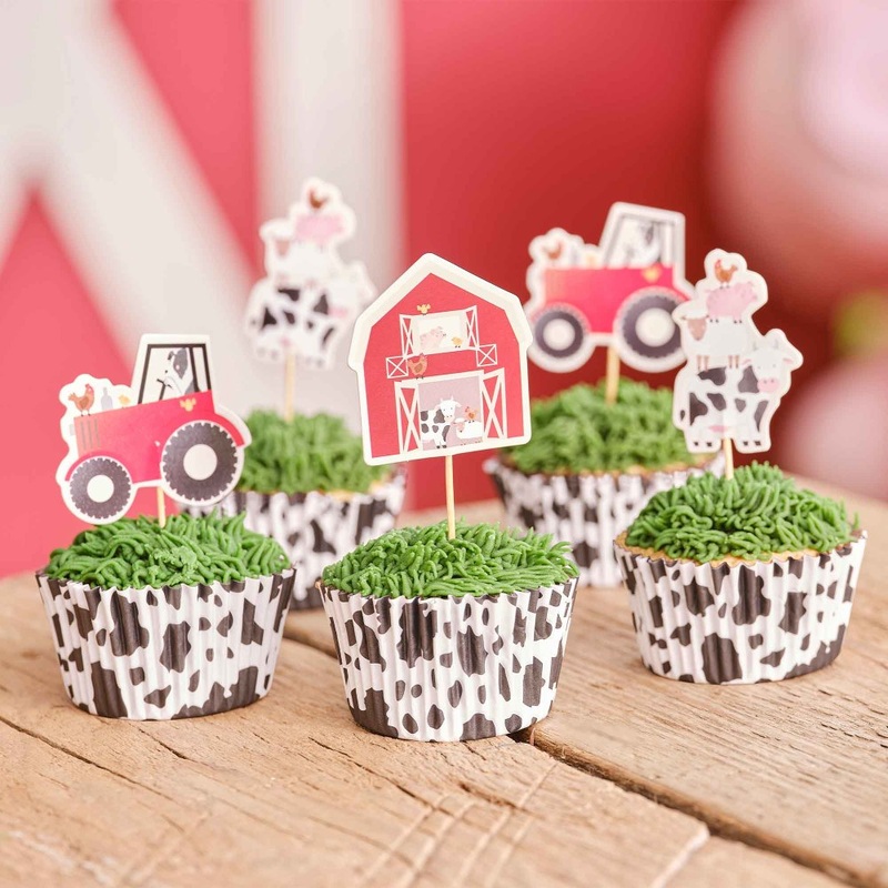 Farm Friends Cake Cupcake Toppers FSC 12pk