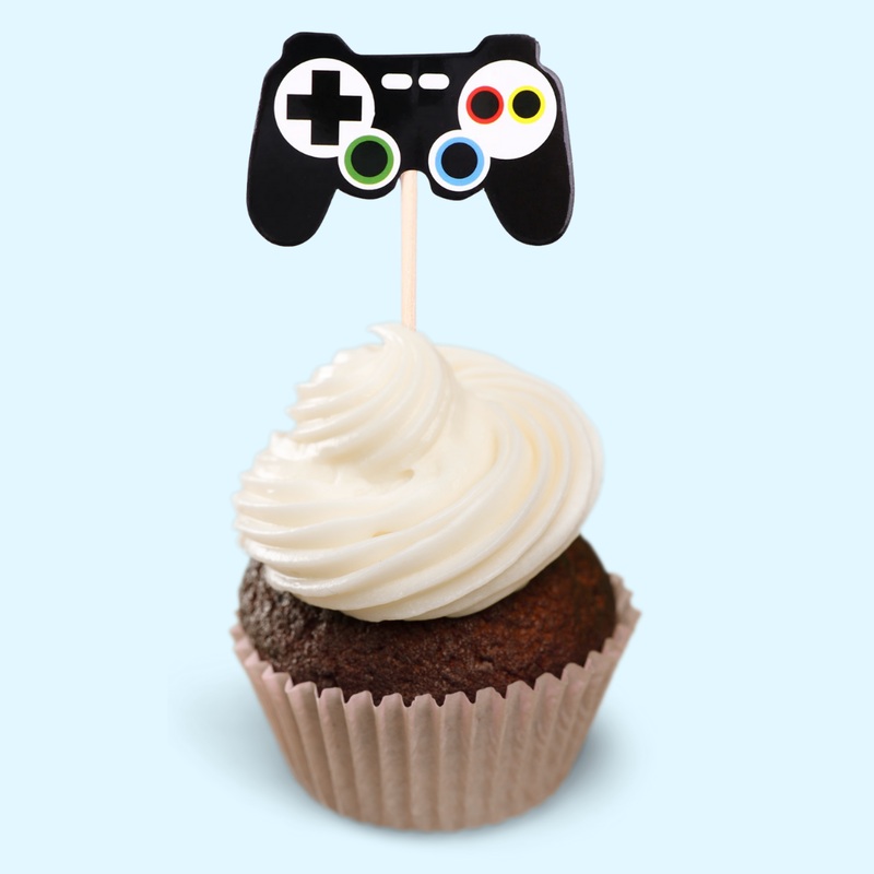 Gaming Control Cupcake Toppers 12pk